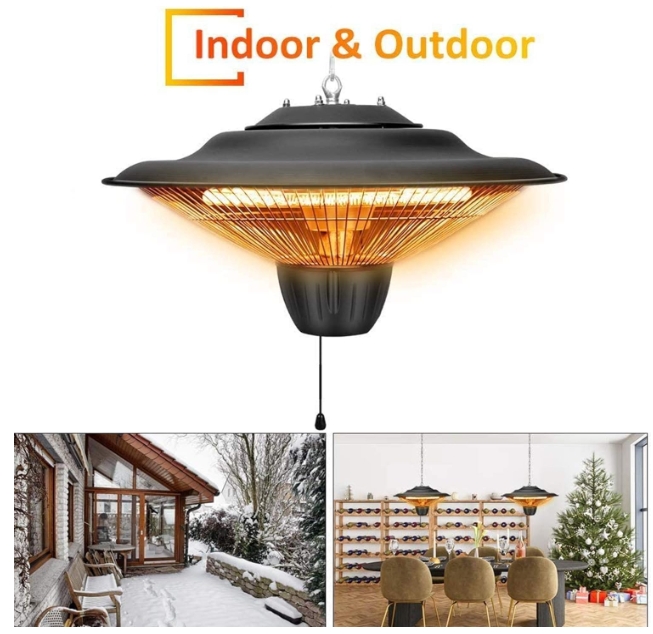 Waterproof table heater IP55