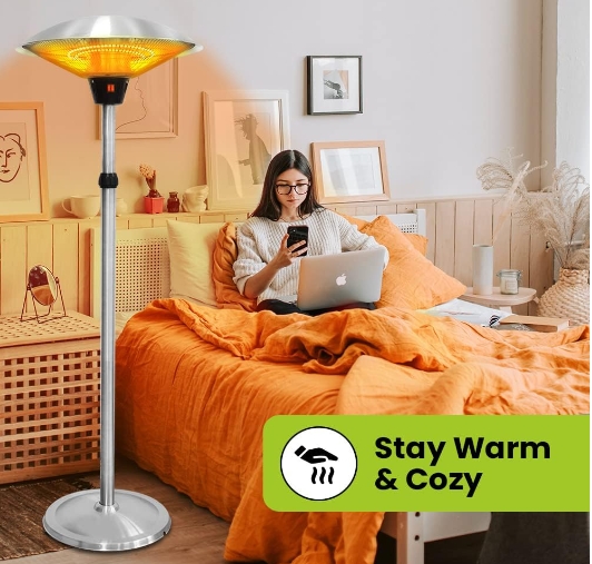 Wall mounted outdoor heater